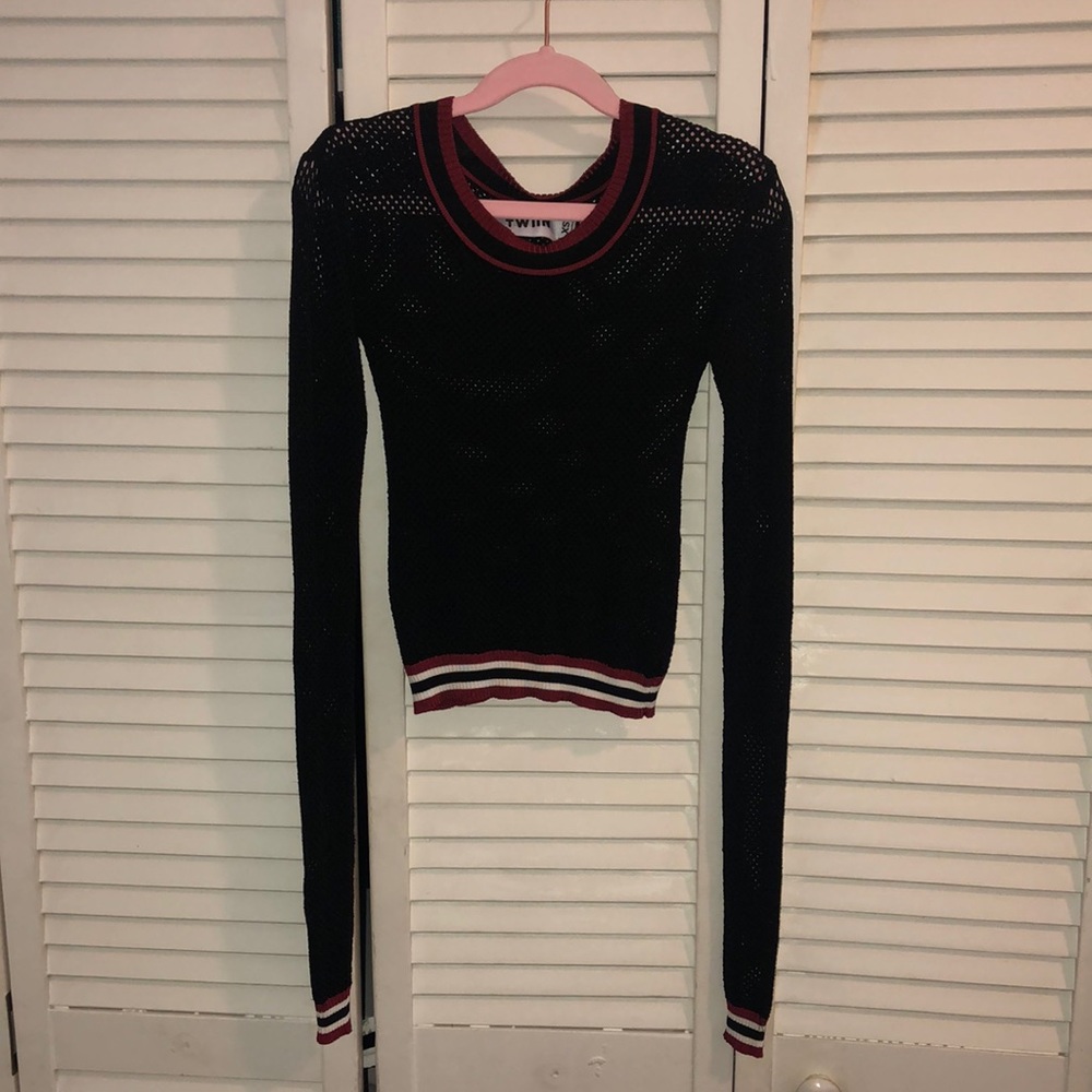 Stretchy Mesh Crop Top, xs